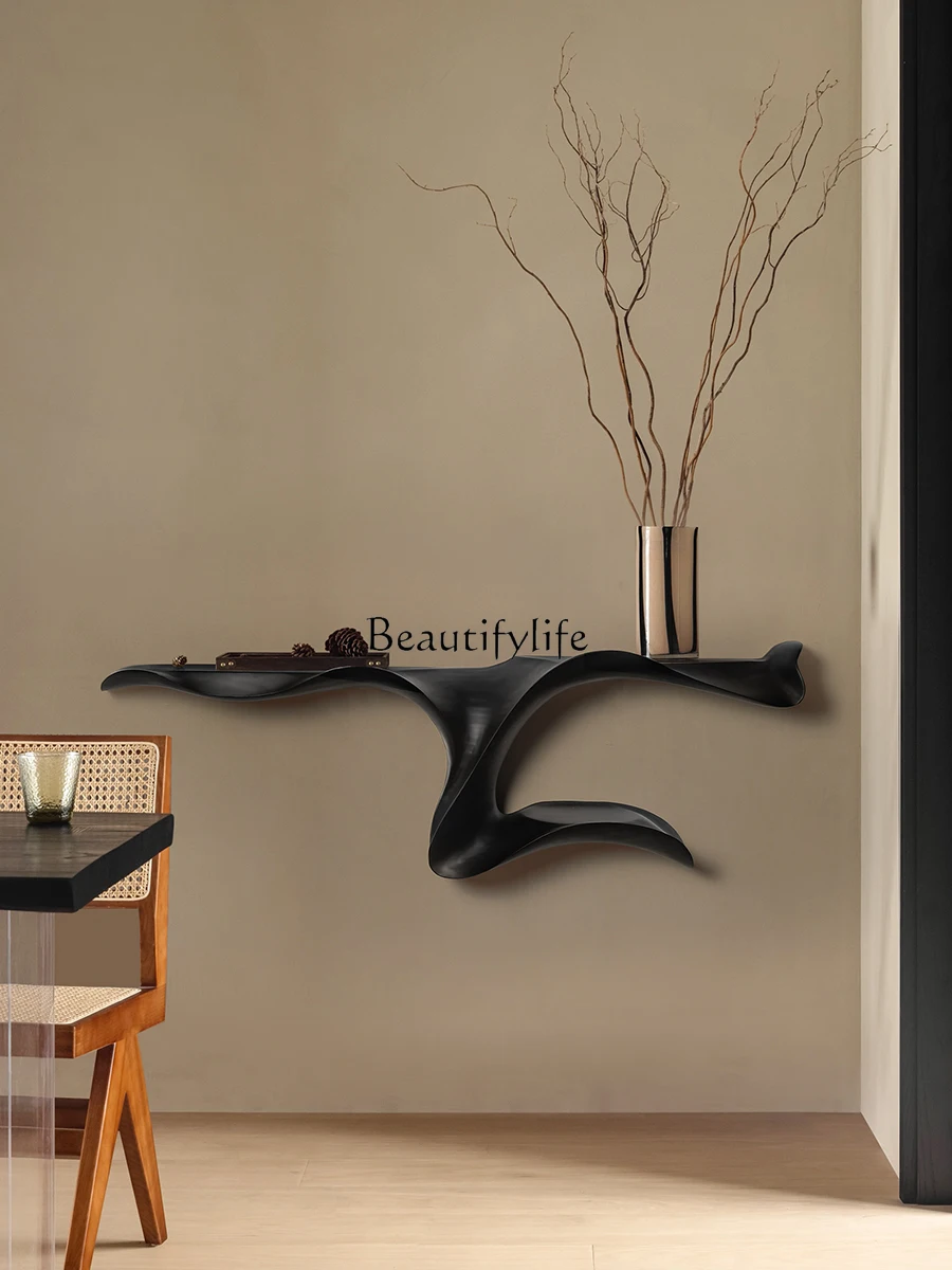 

Nordic Minimalism Household Console Artistic Special-Shaped Solid Wood a Long Narrow Table Extremely Narrow Console Tables