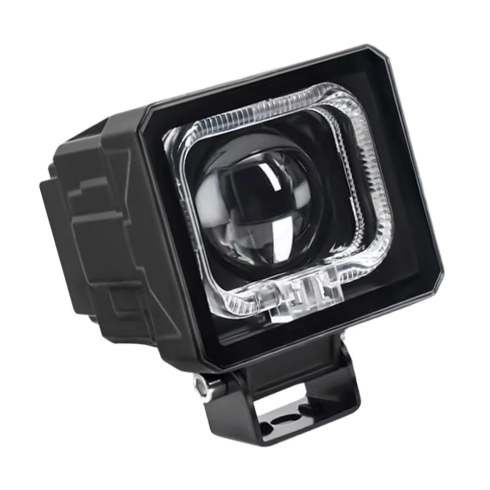 2개 LED 프로젝터 스포트라이트 안개등 운전등 알루미늄 합금 화이트/레드/블루 LED 작업등 헤드라이트 DRL 자동차 트럭 SUV용