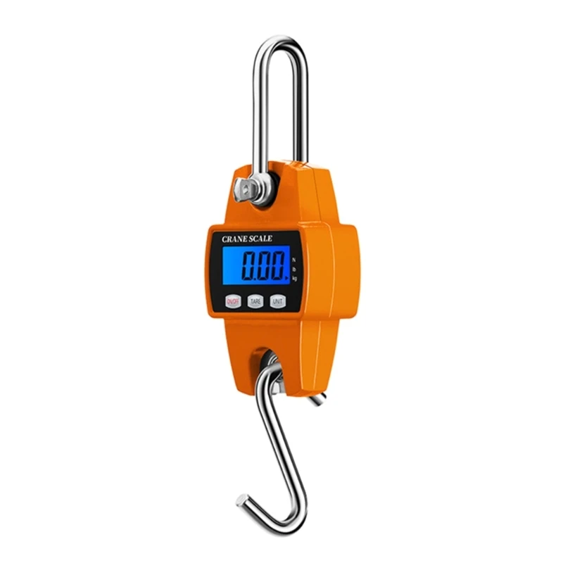 

Digital Hanging Scales Portable Heavy-Duty Crane-Scale 660lb 300KG 3 AAA-Batteries(Not Included)