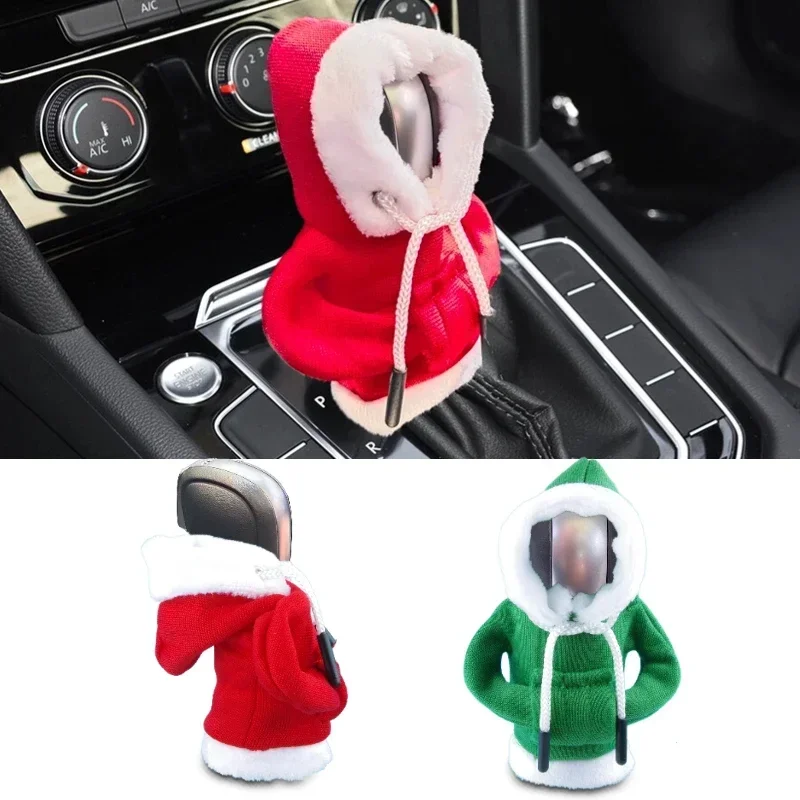

Car Shift Knob Cover Christmas Gift Gearbox Cover Hoodie Car Gear Shift Cover Universal Manual Car Shift Lever