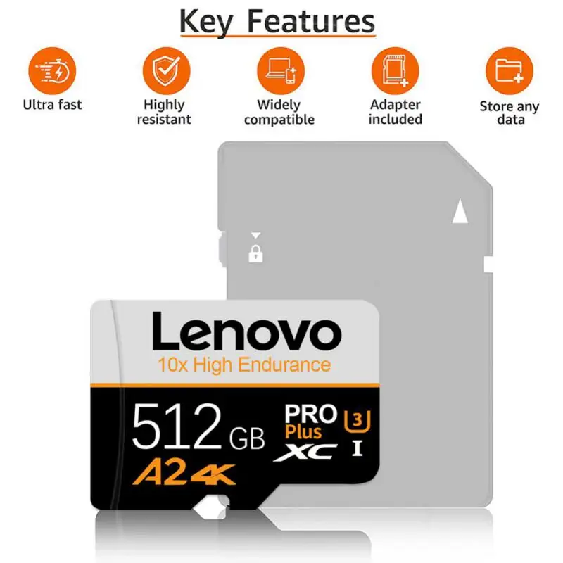 

Lenovo флэш-накопитель, 1 ТБ, 64 ГБ, 128 ГБ, 256 ГБ, 512 ГБ