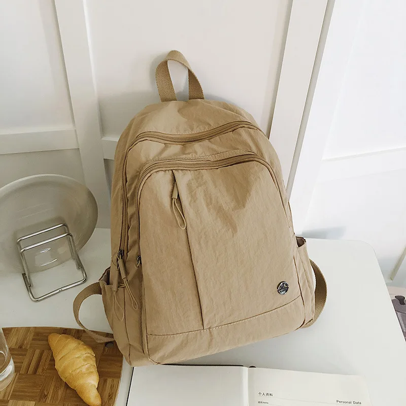 حقيبة ظهر كاجوال للنساء خفيفة الوزن ومقاومة للماء للسفر، حقيبة نسائية ذات سعة كبيرة، حقيبة ظهر مدرسية للبنات في الكلية