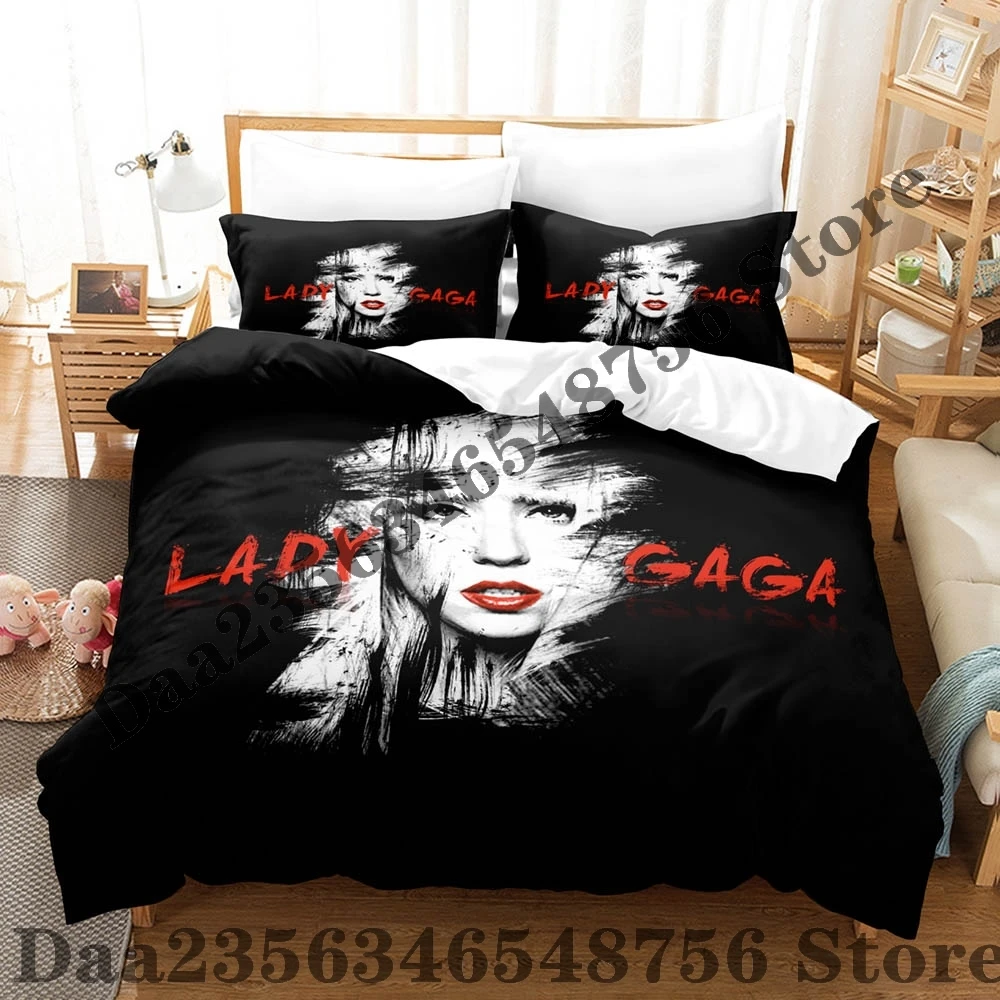 New lady gaga Mayhem Bedding Set Single Twin Full Queen King Size Bed Set Adult Kid Bedroom Duvetcover Sets Anime Bed 3