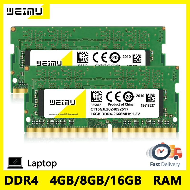 DDR4 4GB 8GB 16GB Laptop Memoria Ram 2133 2400 2666 3200Mhz