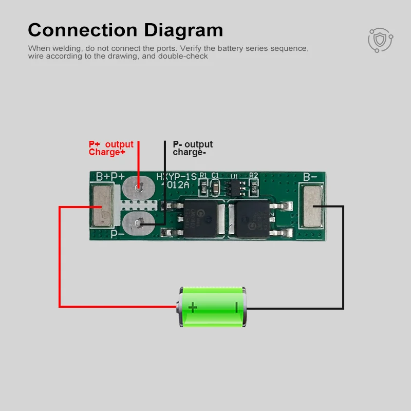 BMS 1S 12A 20A 25A 3.7V lithium battery protection board 18650 4.2V charging vol