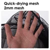 VZ 1PC, quick-drying mesh, landing hand net accessories, 2mm fine mesh, fishing net replacement mesh 2