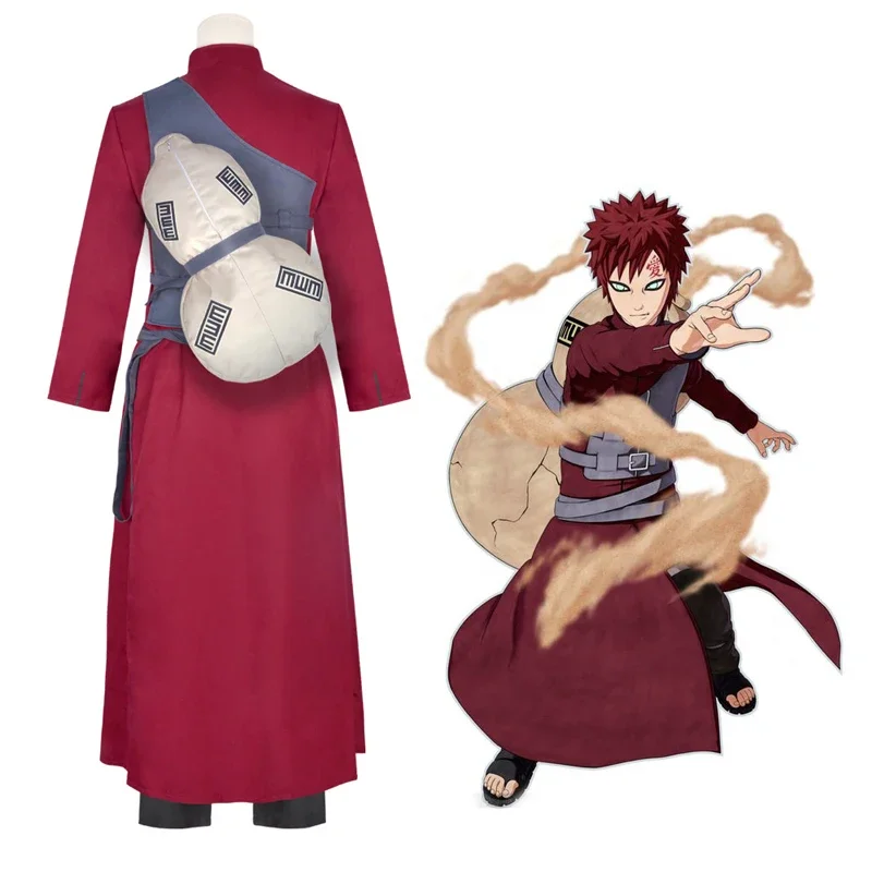 Naruto: Gaara | Fifth Kazekage Robe Cosplay Costume Set 27 Naruto Gaara Fifth Kazekage Robe Cosplay Costume