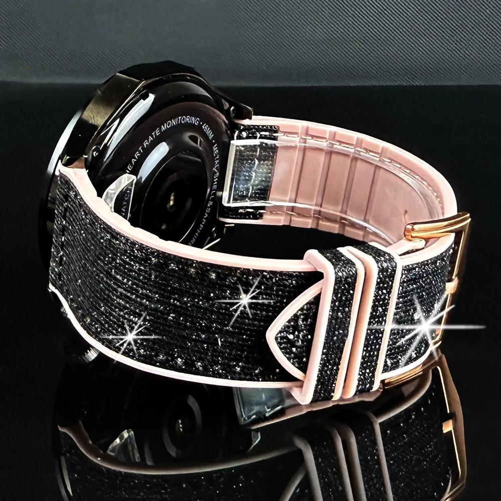 Elegant Bling Strap for Smartwatches, 22mm/20mm