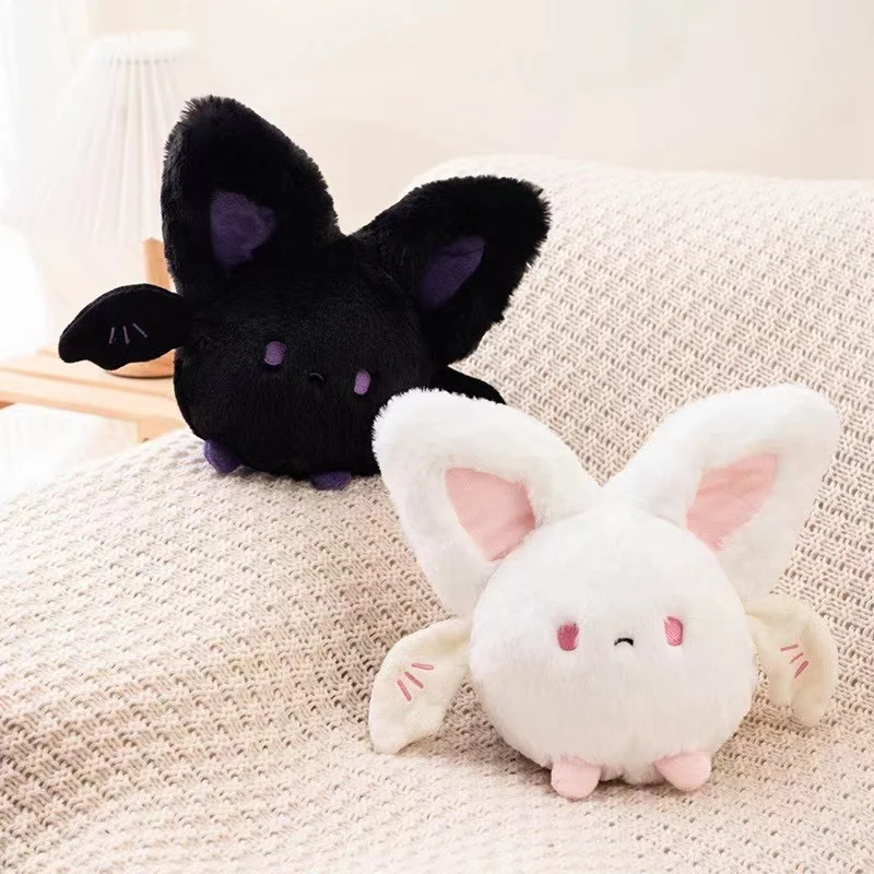 

20CM Halloween Bat Plush Toys White Black Juguetes De Peluche Halloween Diy Decoration Doll Kawaii Room Decor Kids Holiday Gifts