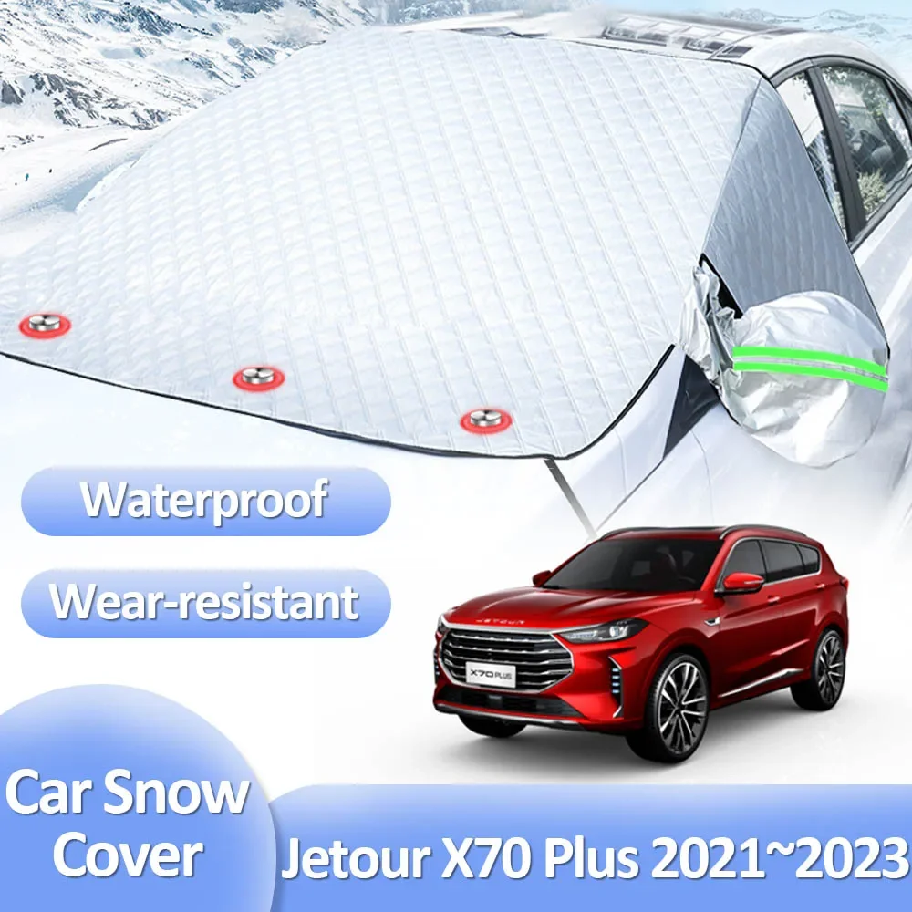 

Для Jetour X70 Plus Soueast DX8 Wallys Wolf 2021 2022 2023 автомобильный зимний Снежный чехол на лобовое стекло Защита от мороза автомобильные аксессуары
