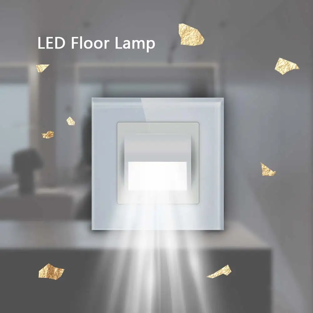 TAWOIA LED Floor Lamp Living Room Wall Corner Lamp 1W Mood Light Outdoor Garden Pathway Lighting Step Nordic Home Decor led light