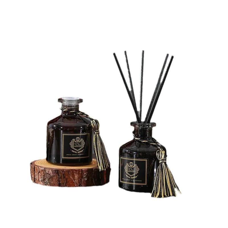 50ml Household Indoor Toilet Deodorant Aromatherapy Bottle Reed Diffuser Set Rattan Dried Flower Lasting Fresh Air Fragrance Set