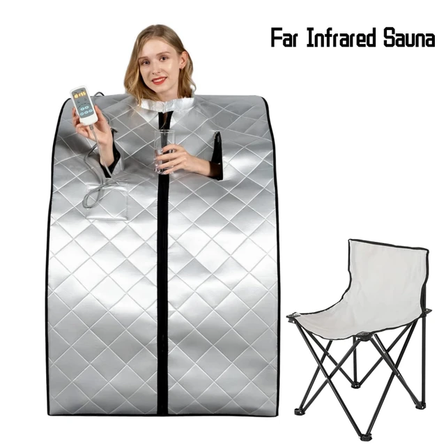 Portable Far Infrared Sauna Personal Folding Home Sauna Spa Dry Portable  Sauna Bath Carbon fiber plate heating Lose Weight