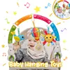 Hanging Bell Baby Stroller Clip Unisex Stroller Play Arch Rainbow Toy Bed Clip Hanging Bell Pendant Baby Rattle Toy 2