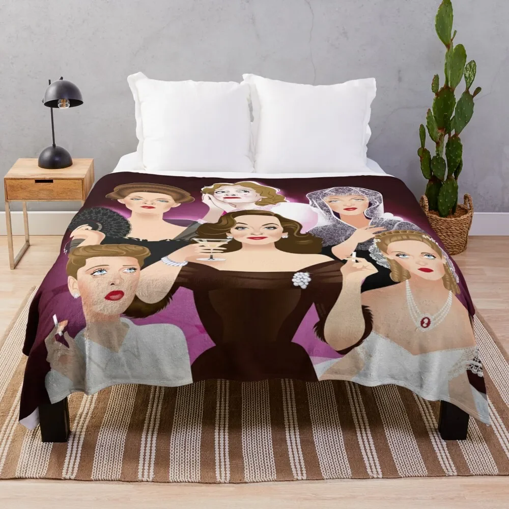 

Bette Davis Throw Blanket Furrys Bed linens Summer Beddings warm winter Thermals For Travel Blankets