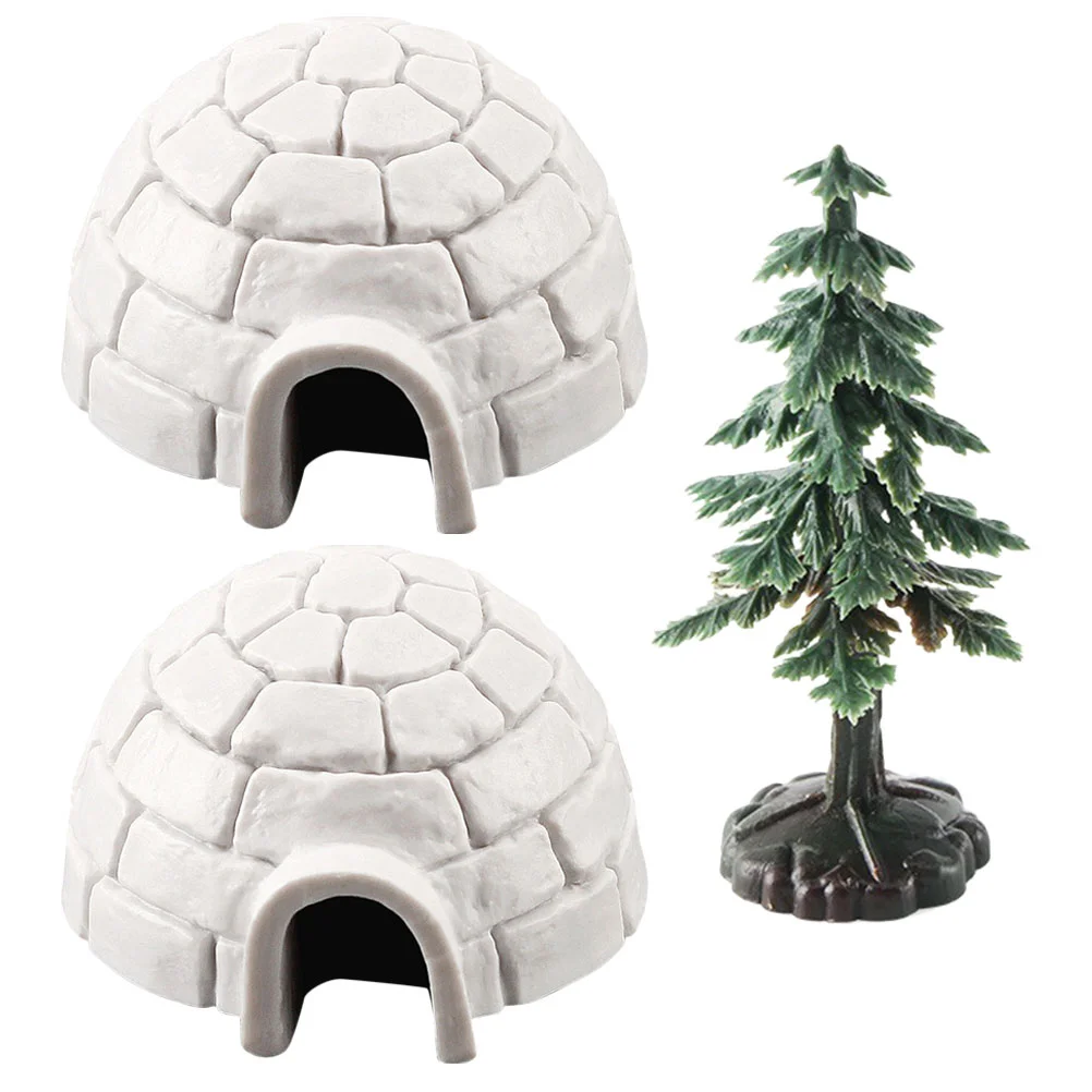 

Polar Igloo, Рождественская елка, фотообои, арктические фигурки