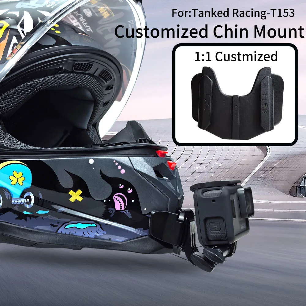 Мотошлем на все лицо Tanked Racing T153 для GoPro Hero12 1110 Insta360 ONE X2 3 Rs ACE аксессуары для камеры