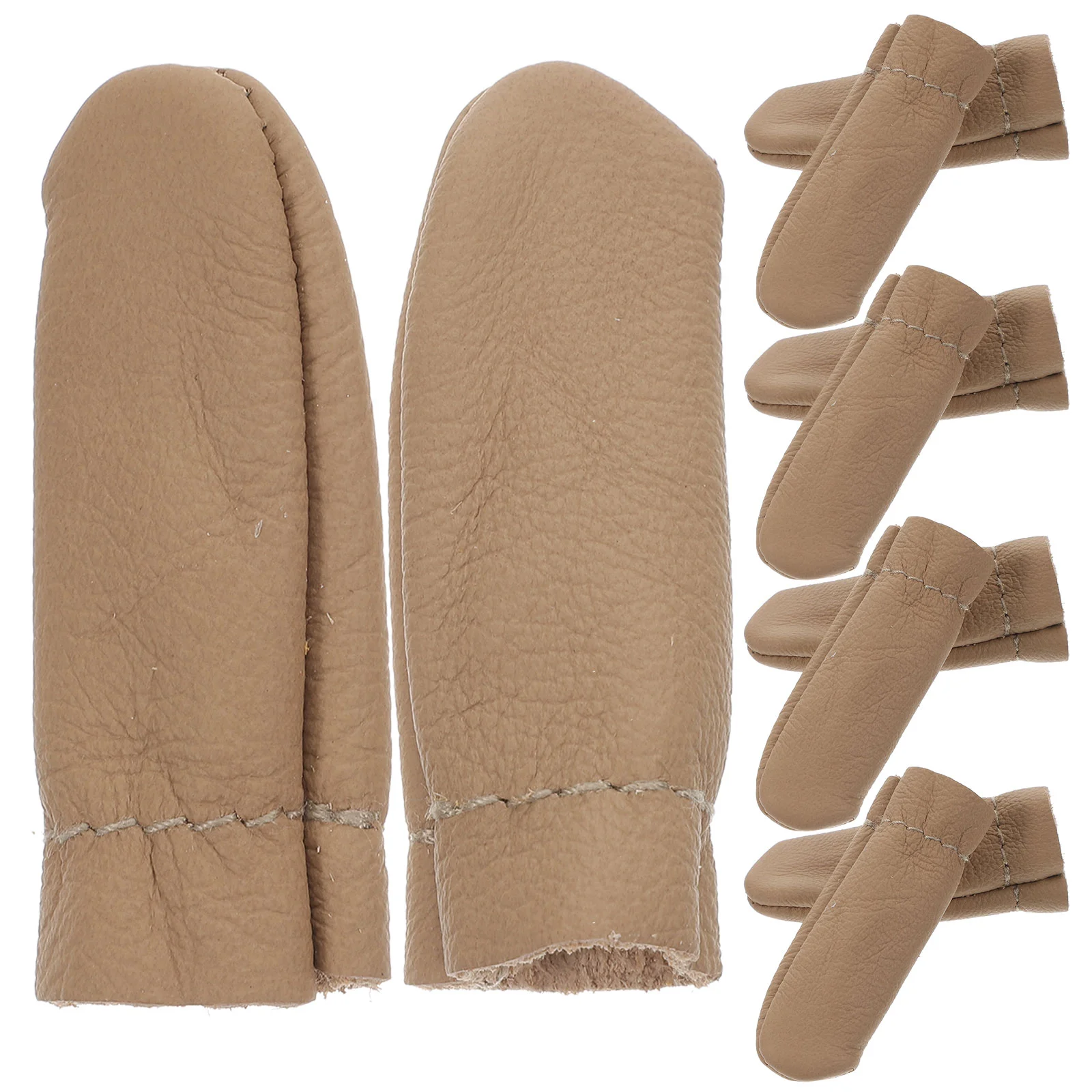 

Thumb Protector Finger Cots: 20Pcs Leather Covers for Cut Resistant Protection, Anti-Slip, Reusable (Random Color)