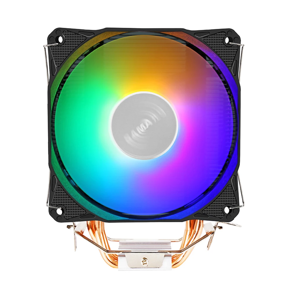 SAMA 4 히트 파이프 CPU 쿨러 3/4 핀 PWM ARGB PC, 저소음 인텔 LGA 2011 1150 1151 1200 1700 X79 X99 E5 AMD AM3 AM4 CPU 냉각 팬