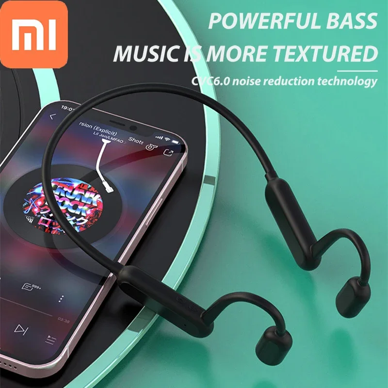 

Xiaomi Stereo Earbuds Wireless Headphones Bluetooth Earphones Bone Conduction Neckband Sports Waterproof With Mic Headset