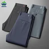 Autumn Winter High Stretch Business Suit Pants Men Thick Solid Color Straight Casual Formal Office Trousers Male Plus Size 35 40