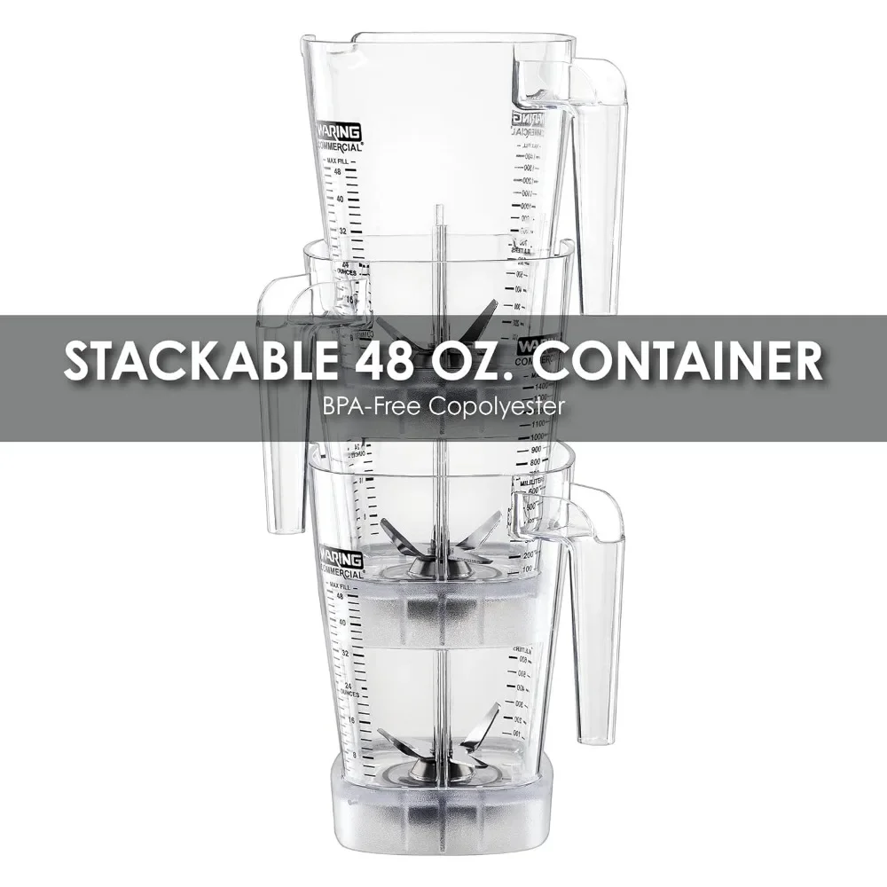 Commercial MX1200XTXP 3.5 HP Blender with Variable Speed Dial Controls and 48 oz. BPA Free Copolyester Container, 120V,