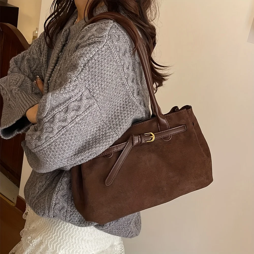 Luxury Retro Large Capacity Shoulder Tote Bag for Women