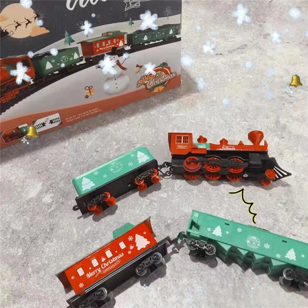 Clássico mini trem elétrico brinquedo para crianças, vagão ferroviário,  pequeno, Natal - AliExpress