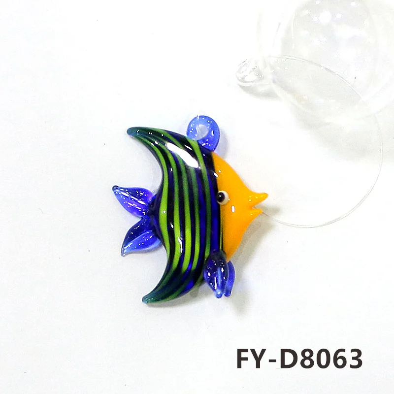 Floating Marine Animal Mini Figurine Pendant - Cute Glass Ocean Creatures Ornaments