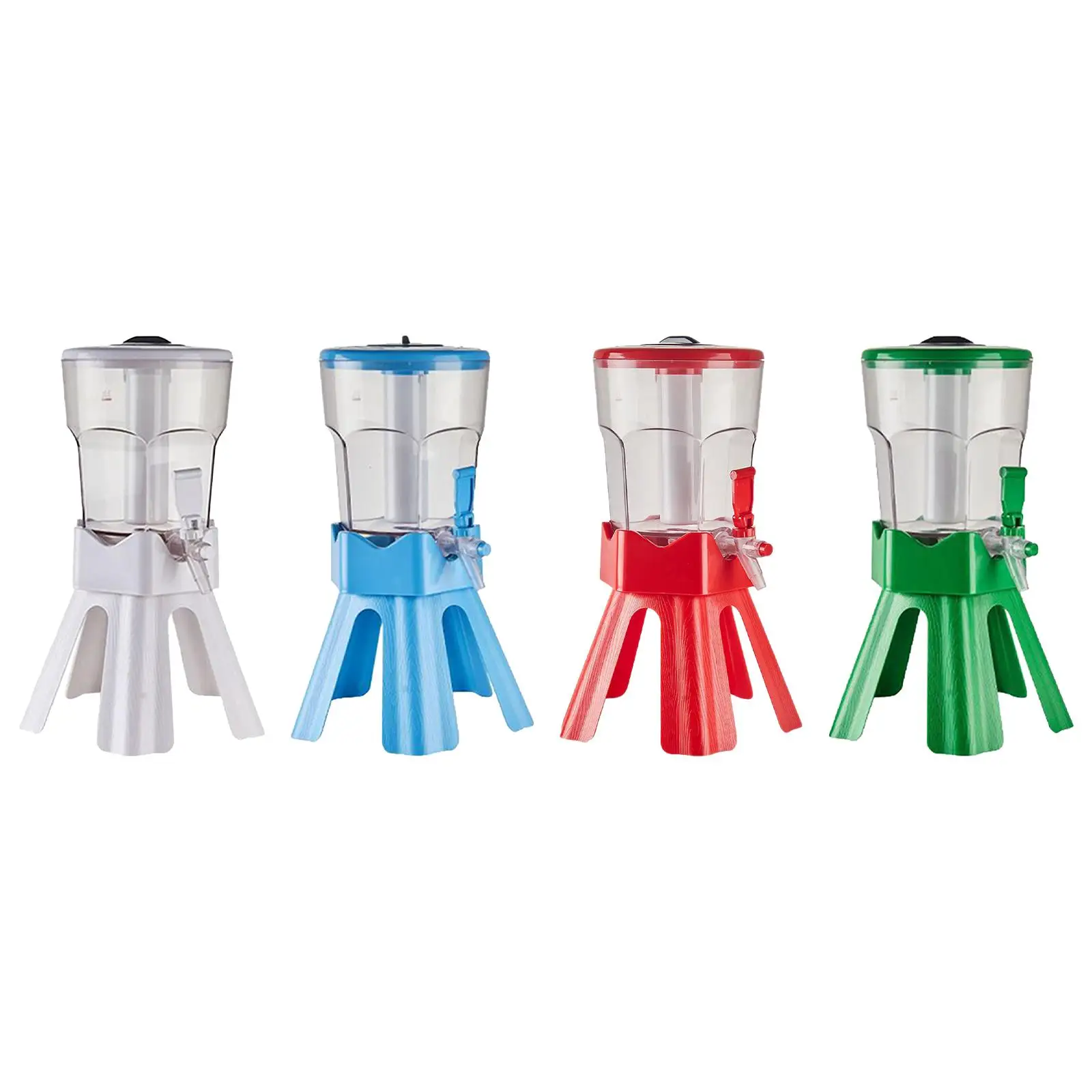 

Beverage Dispenser with Stand and Lids 3L Large Capacity Beer Barrel Container Water Pitcher for BBQ Dining Room Wedding Juice