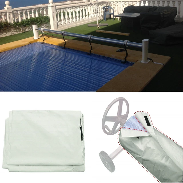 Swimming Pool Sun-screen Cover Solar Blanket Reel Protective Cover Outdoor  Dustproof Waterproof UV Protective Swimming