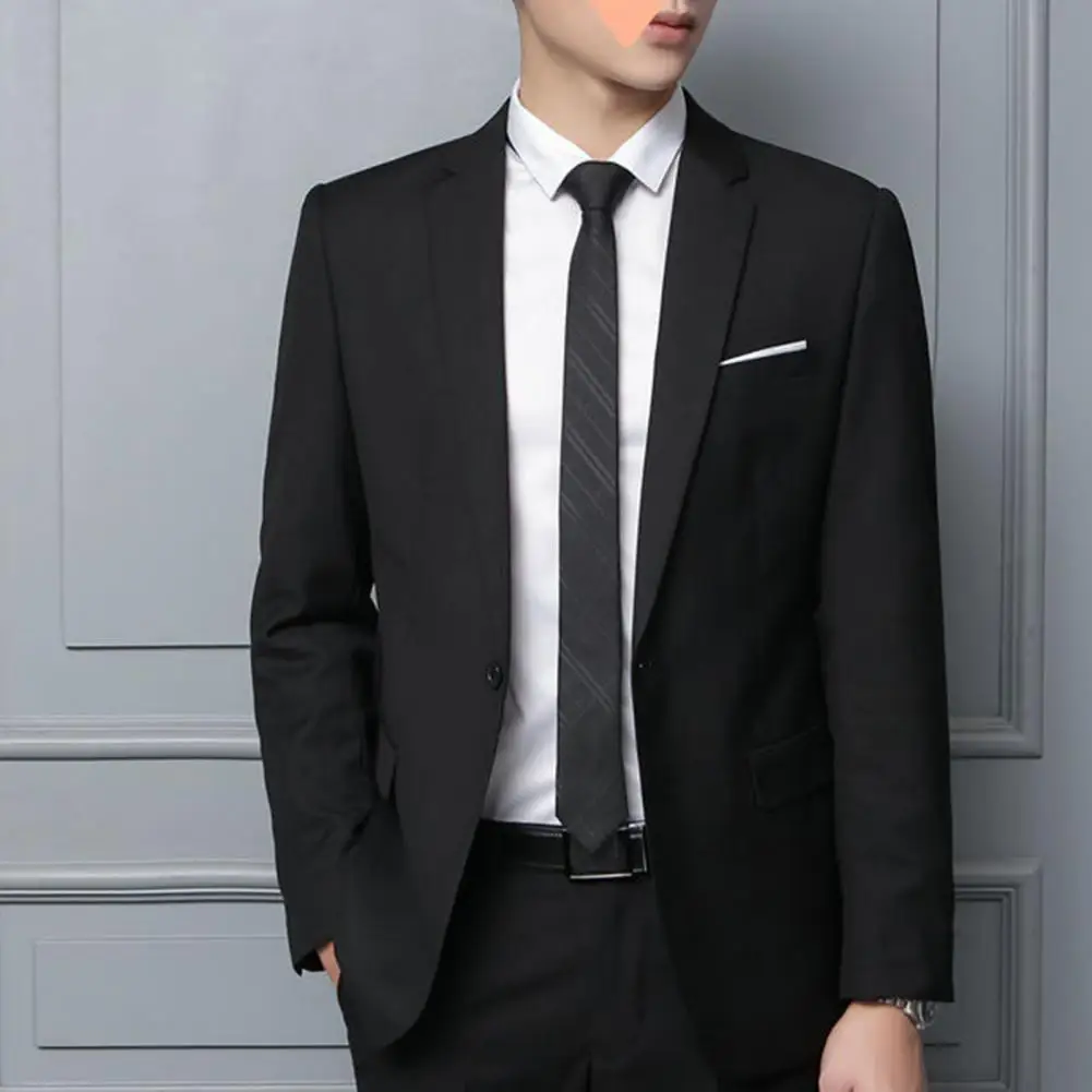 Oversize Men Suit Slim Notched Collar Pants Set Formal Groom Suit Set Workwear Straight Pants Business Workwear