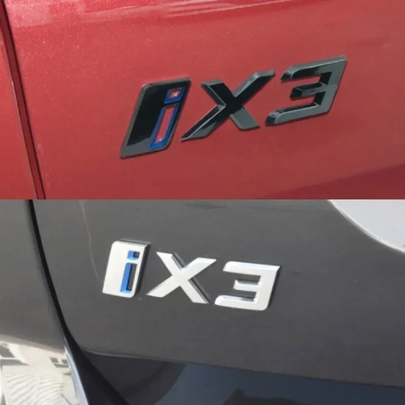 

3D ABS Letter Sticker Rear Trunk Car Emblem Logo For i series i3 ix ix3 Tailgate Decal Badge Nameplate