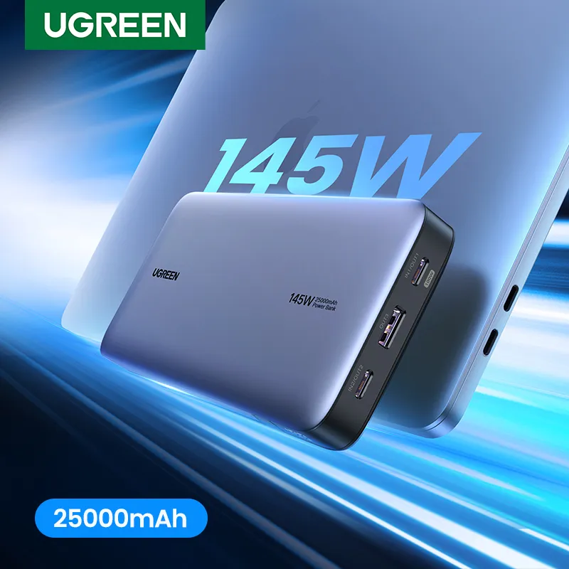 Ugreen 145W  25000mAh for Laptop-3 Ports Power Bank – UGREEN