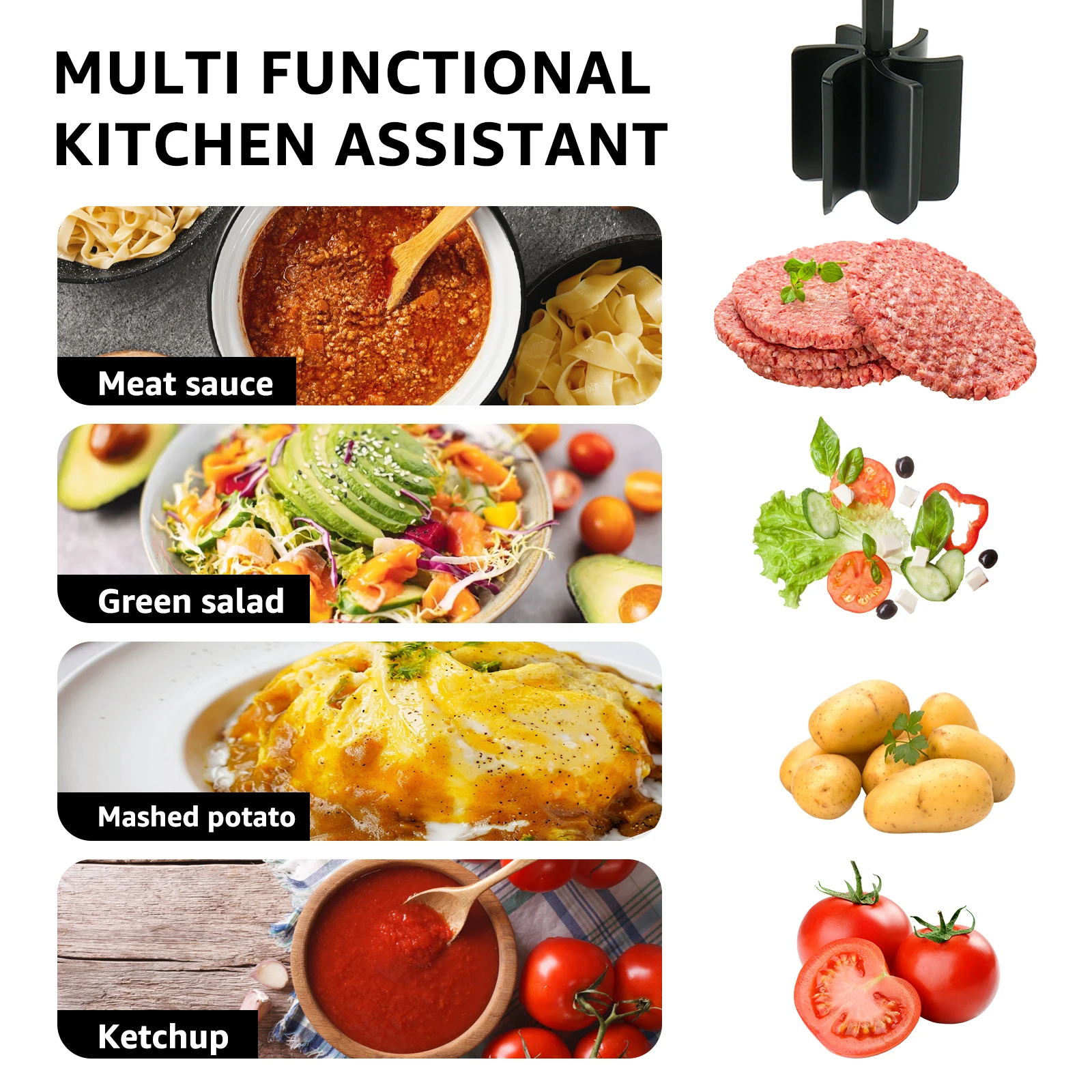 burger press meat tenderizer meat grinder parts meat chopper meat shredder heat resistant for hamburger ground beef potato tomato