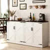 Cabinet with Storage - 65 Inch Farmhouse Kitchen Sideboard Cabinet with Adjustable Shelves 1
