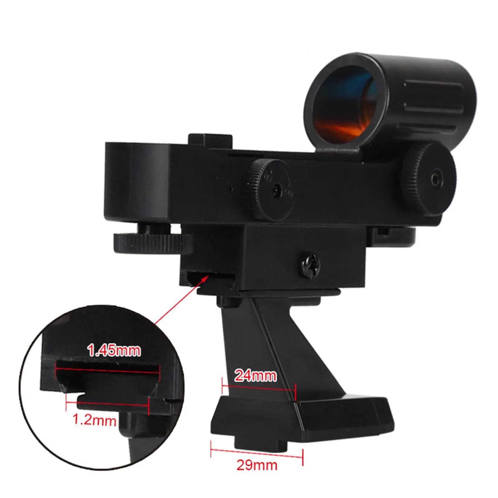 Red Dot Finderscope High Performance Star Finder Scope Red Dot Reflex Viewfinder for 80EQ Astronomical Telescope
