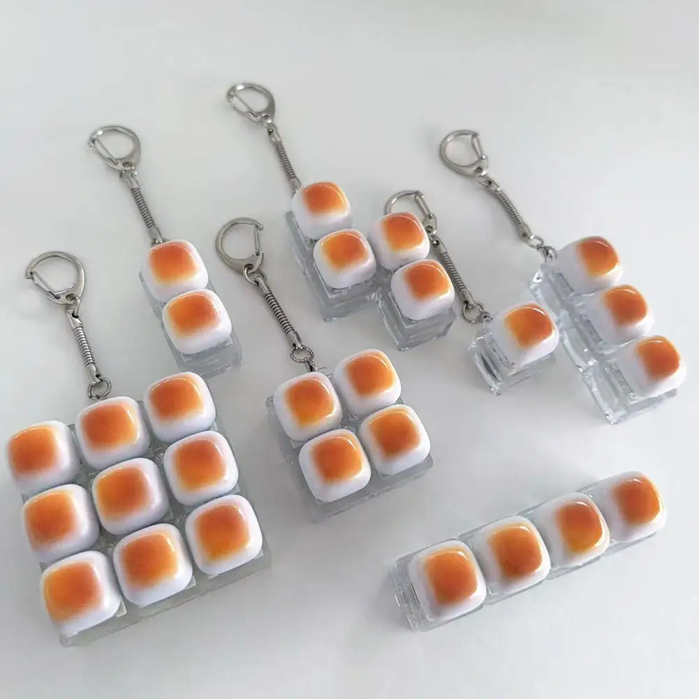 1/2/3/4/5/6/9 Keys Bread Keycap Stress Relief LED Light Figertip Clicker Butto Toy Mechaical Keyboard Pedat_voghion.com