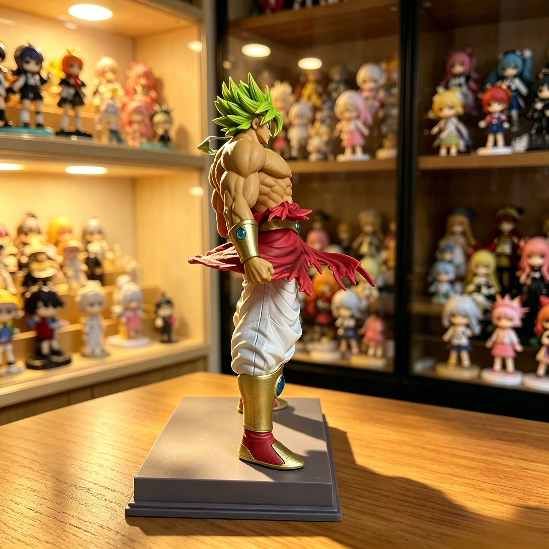 Dragon Ball Handmade Broken Circle Brolli GK Super Saiyan Statue Anime Trendy Play Desktop Model Pendulum