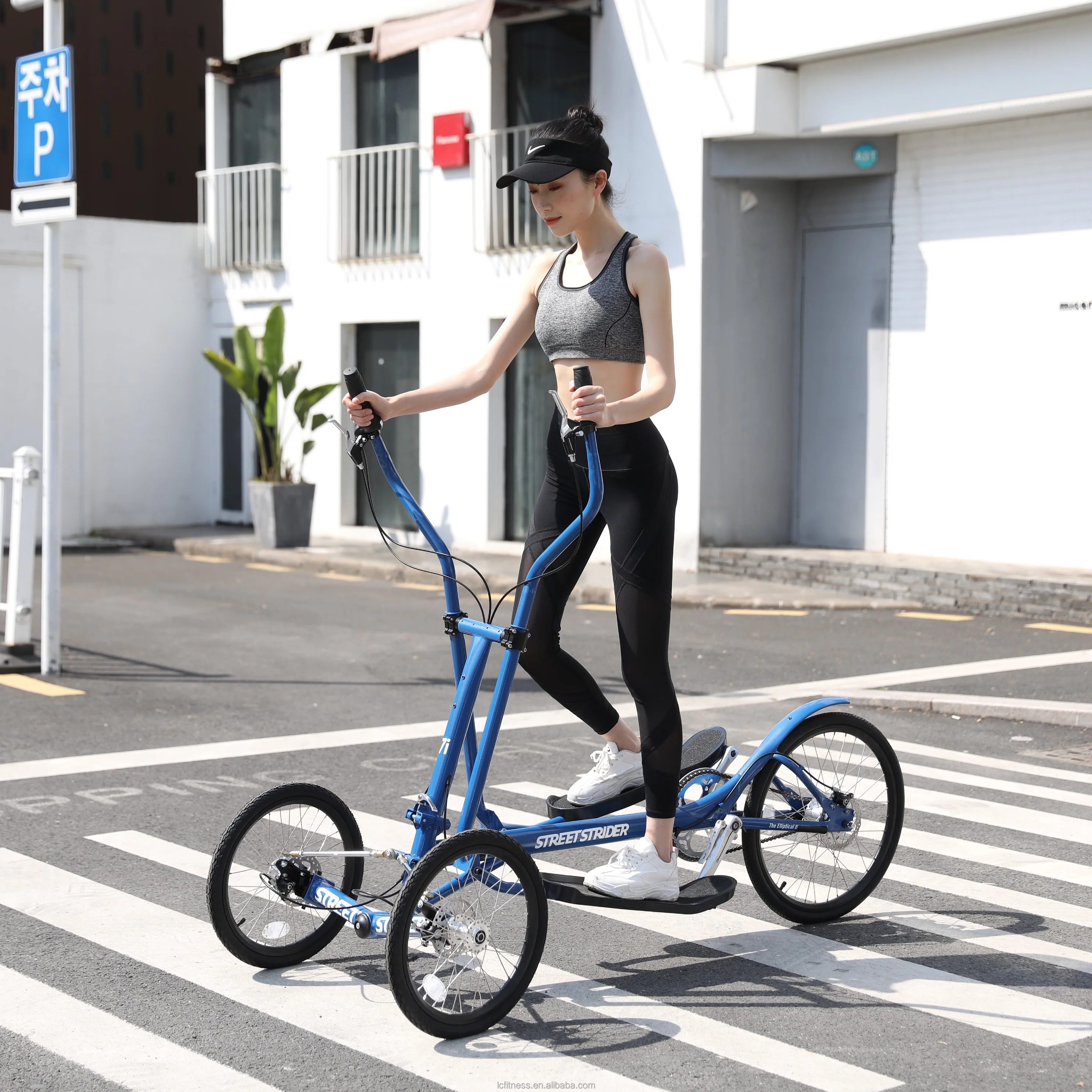 SD-7i Streetstrider 3-wheel Lean-to-steer System Home and Outdoor 7-speed Foldable shimano Bike Exercise Elliptical Bikes