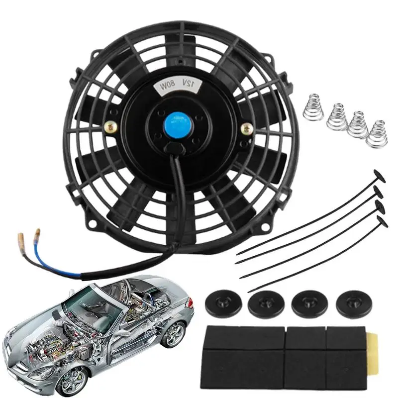 

universal Car Engine Radiator Fan Strong Cooling Air With Adjustable Strap Rechargeable Quiet Flexible For SUV Truck RV Vehicles