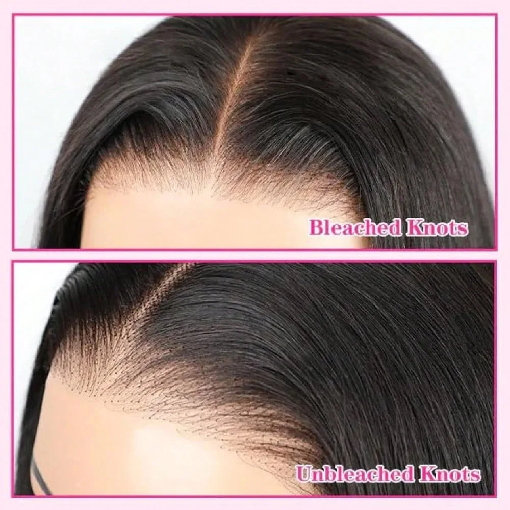 Kinky Straight Lace Front Wigs Human Hair 13x4 HD Transparent Lace Front Wig Human Hair Yaki Straight Wigs with Curly Baby Hair