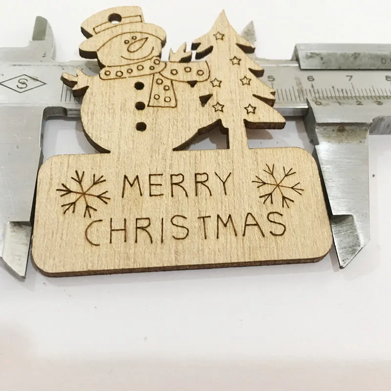 Christmas Decorations 10PCS Wooden Angel Shape Cutouts Crafts Blank Wood Hanging Ornaments with Twines for Christmas Tree Decoration,christmas decorations