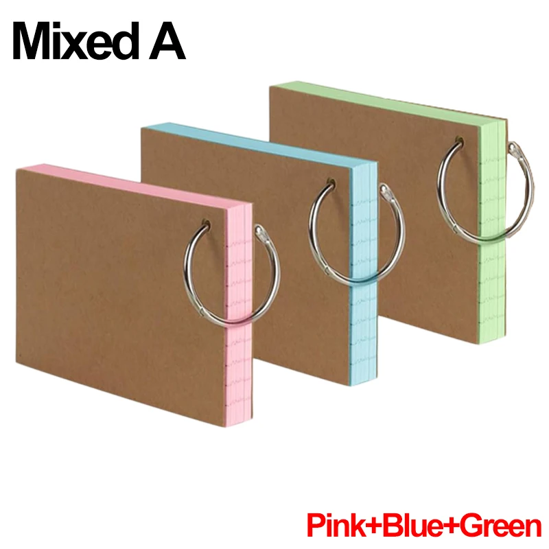 Vibrant Ruled Notecard Set with Binder Ring