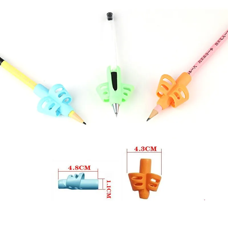 6Pcs/Set Pencil Grips Kids Handwriting Posture Correction Training Grippers Writing AIDS Pens Holding for Toddler Children Gifts