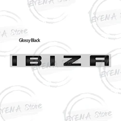 Race Flag FR TDI Lettering Metal Car Emblem Badge Stickers (IBIZA Glossy Black)