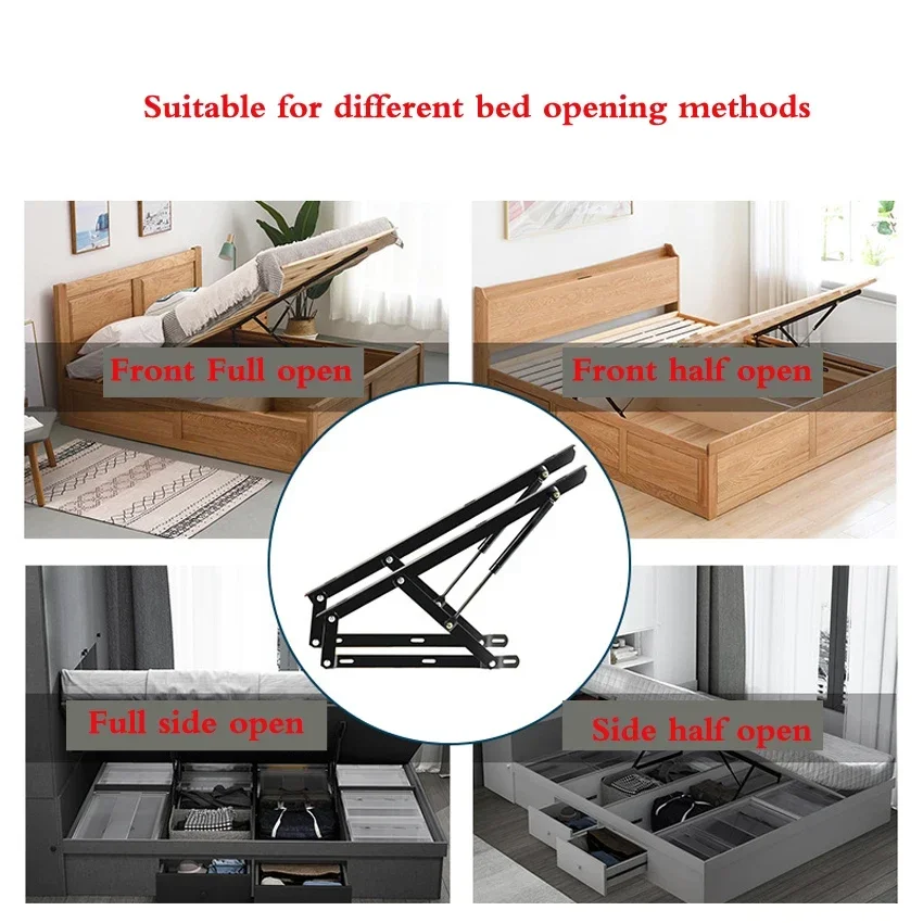 

150cm Bed Hydraulic Rod Furniture Hydraulic Bar Lifter Tatami Pneumatic Support Bed Box Mechanism Accessory Spring Hinge