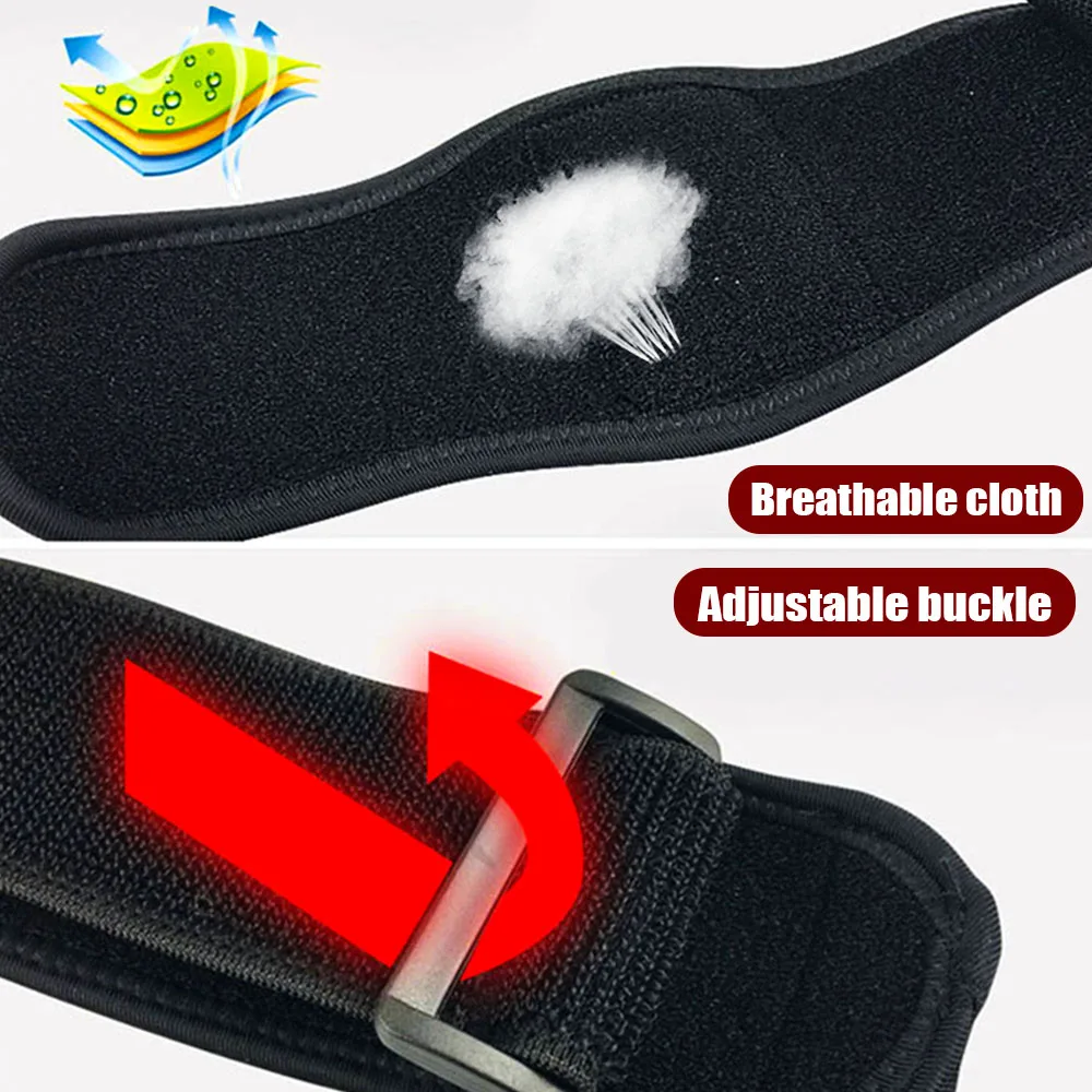 Sports Elbow Brace Elbow Strap Compression Elbow Brace Support Straps with GEL Pad & Adjustable Band for Tennis Golfer Relieve Tendonitis Forearm Pain
