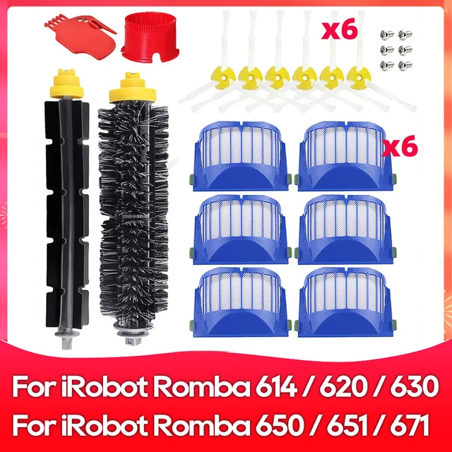 Brosse de remplacement pour rouleau principal IRobot Roomba série