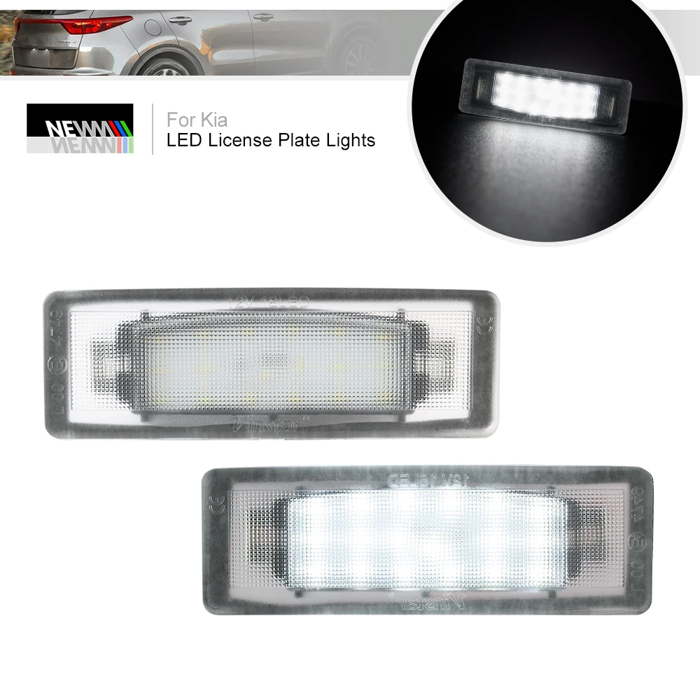 2x For Kia Sportage Ceed Optima ProCeed Magentis Canbus LED License